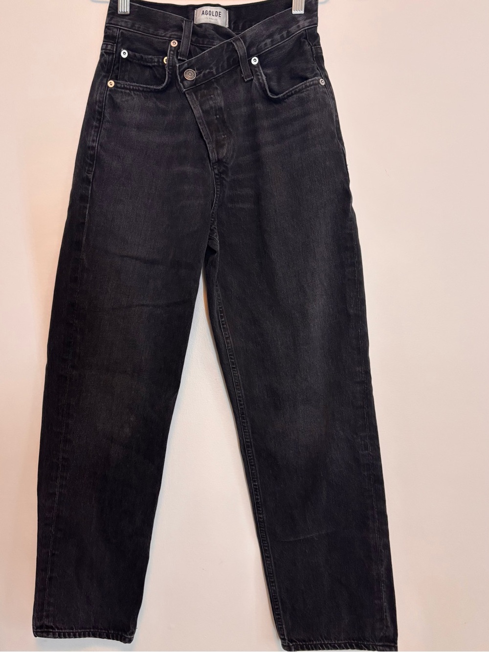 AGOLDE Criss-Cross Upsized Straight-Leg Jeans - Picture 2 of 6